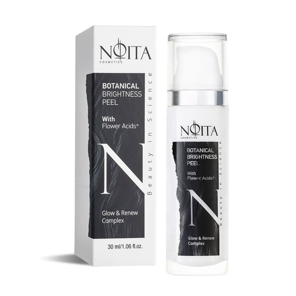 Brightening peel with flower acids