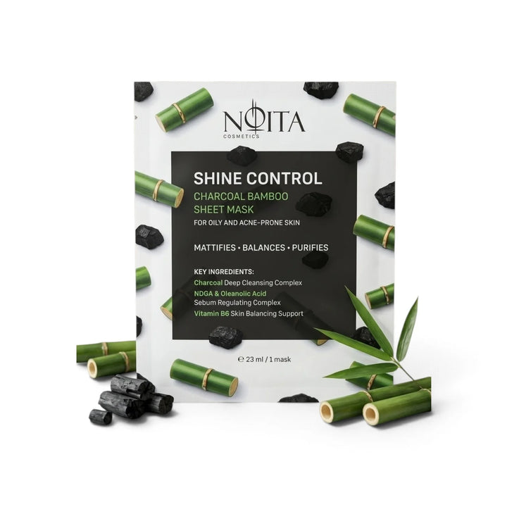 Бамбукова Маска С Активен Въглен Shine Control Charcoal Bamboo Sheet Mask