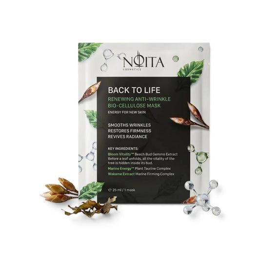 Биоцелулозна маска за лице NOITA Back to Life – саше 25 мл