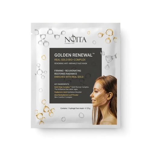 Златна хидрогелна маска за лице NOITA Golden Renewal – саше 25 г